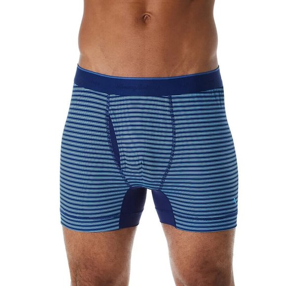 2 Pack Tommy Bahama Mesh Tech Boxer Briefs Underwear $58 Navy Stripes & White - Picture 3 of 16